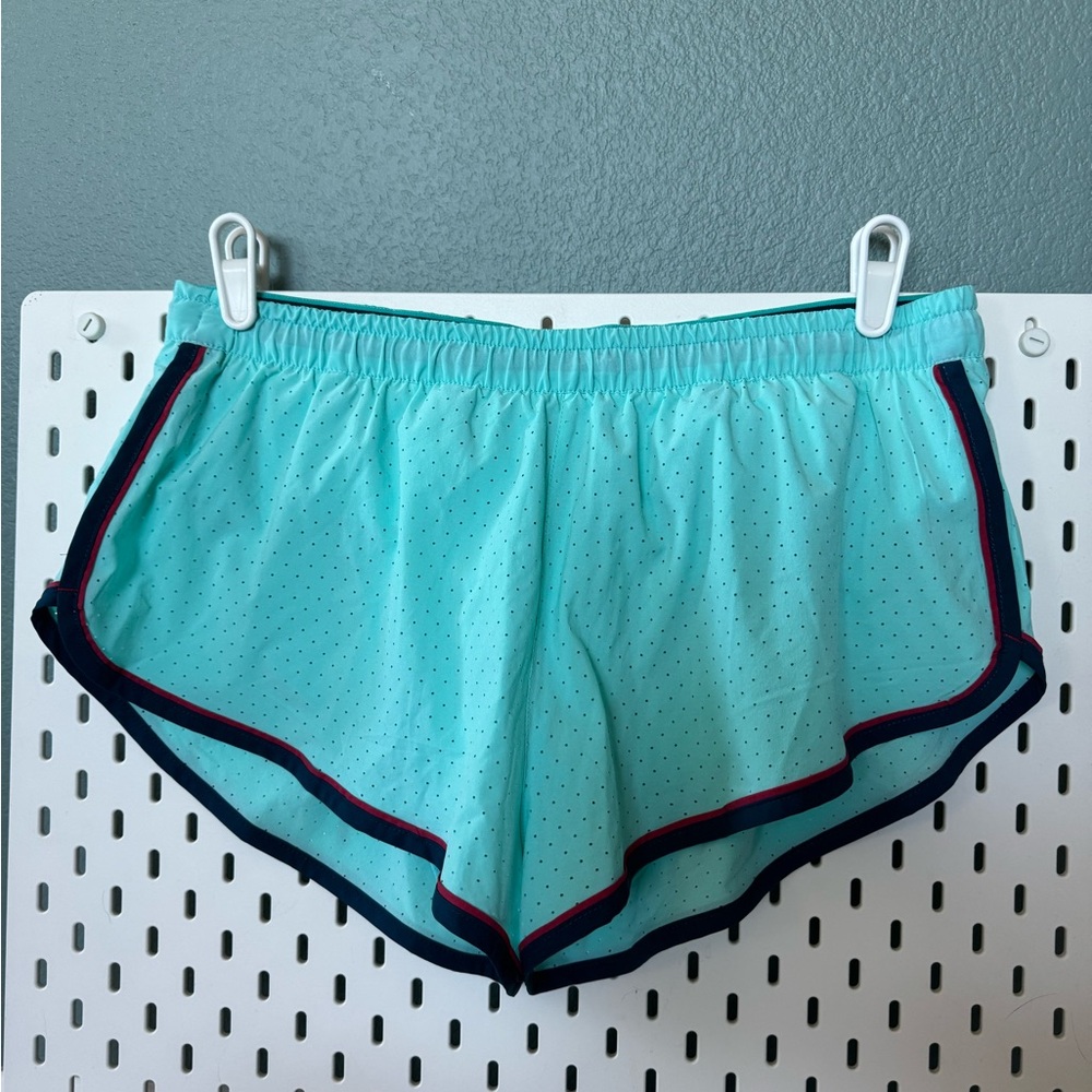 Run In Rabbit 2” repeat shorts aqua XL